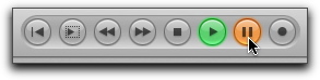 Press the play and pause button simultaneously to scrub your entire arrangement.